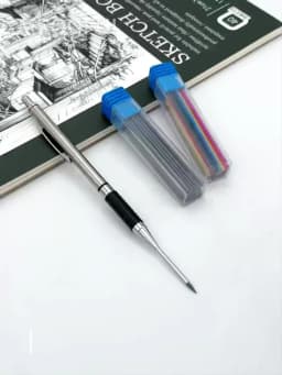 New Deep Hole Woodworking Mechanical Pencil, 2.0mm Anti Slip Soft Set Grip Handle Automatic Pencil Engineer Drawing Marking Tool