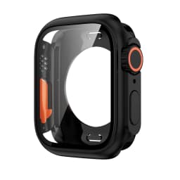 Screen Protector Cover for Apple Watch 45mm 44mm 40 41 42 46mm PC Front Rear Bumper Case iwatch 11 10 9 8 7 SE 6 Change To Ultra