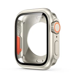 Screen Protector Cover for Apple Watch 45mm 44mm 40 41 42 46mm PC Front Rear Bumper Case iwatch 11 10 9 8 7 SE 6 Change To Ultra