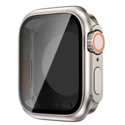 Screen Protector Cover for Apple Watch 45mm 44mm 40 41 42 46mm PC Front Rear Bumper Case iwatch 11 10 9 8 7 SE 6 Change To Ultra
