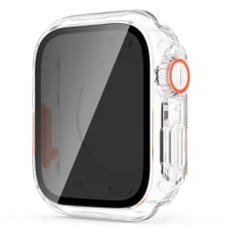 Screen Protector Cover for Apple Watch 45mm 44mm 40 41 42 46mm PC Front Rear Bumper Case iwatch 11 10 9 8 7 SE 6 Change To Ultra