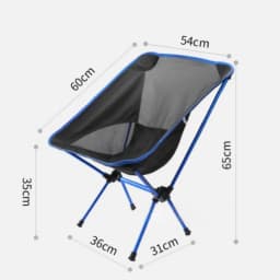 Outdoor Moon Chair, Camping Folding Chair, Portable Leisure Backrest Chair, Ultra-Light Aluminum Alloy Folding Chair Comfortable