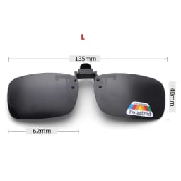 4 Color Grey Lenses Polarized Sunglasses Clip On Flip Up UV 380 Driving Fishing Night Vision Glasses Clips