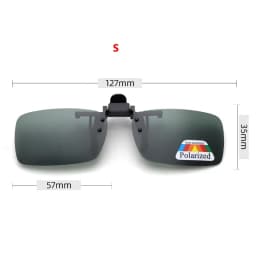 4 Color Grey Lenses Polarized Sunglasses Clip On Flip Up UV 380 Driving Fishing Night Vision Glasses Clips