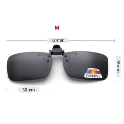 4 Color Grey Lenses Polarized Sunglasses Clip On Flip Up UV 380 Driving Fishing Night Vision Glasses Clips