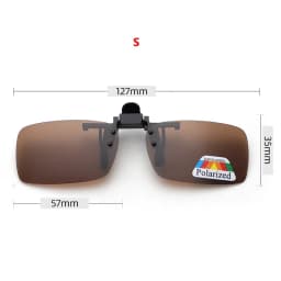 4 Color Grey Lenses Polarized Sunglasses Clip On Flip Up UV 380 Driving Fishing Night Vision Glasses Clips