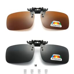 4 Color Grey Lenses Polarized Sunglasses Clip On Flip Up UV 380 Driving Fishing Night Vision Glasses Clips