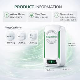 Voltage Stabilizer Plug For Home Power Optimization Device 90-250V Household Electrical Voltage Regulator EU/US/UK
