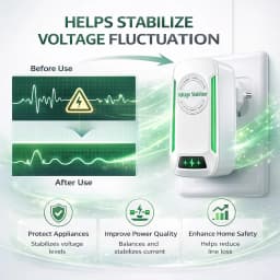 Voltage Stabilizer Plug For Home Power Optimization Device 90-250V Household Electrical Voltage Regulator EU/US/UK