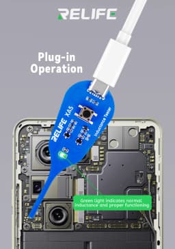 RELIFE XA5 Inductance Tester Electromagnetic Non-Contact Fault Detection Tool for Phones PCB Motherboard Repair Diagnostics