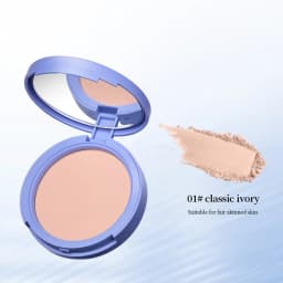 Life Girls Skin Tone Waterproof, Sweat-Proof Powder, Naturally Brightens, Conceals Concealer, Soft and Smooth, Natural and Transparent, Transparent Makeup, Own Puff