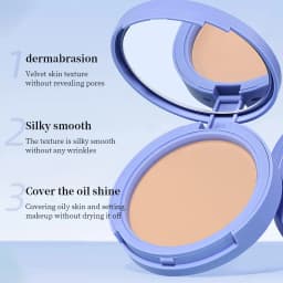Life Girls Skin Tone Waterproof, Sweat-Proof Powder, Naturally Brightens, Conceals Concealer, Soft and Smooth, Natural and Transparent, Transparent Makeup, Own Puff