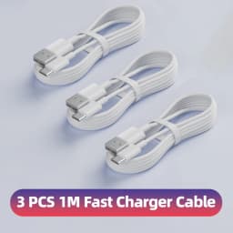 QCMAX 1-3PCS 10A 100W Type C Super Fast Charging Cable Data Cord For Huawei OPPO vivo iQoo Quick Charing USB C Cables