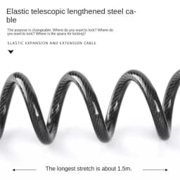 Bicycle Lock Steel Wire Chain Lock Mountain Bike Motorcycle Anti-theft Code Steel Wire Rope Lock Luggage Lock Helmet Lock