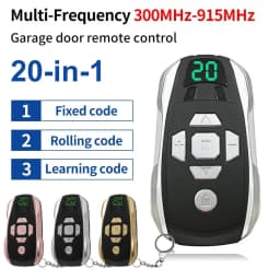 20-Channel Rechargeable Key Duplicator for Universal Garage Door Remote Control Gate Controller Clone Multi-frequency 300-915Mhz