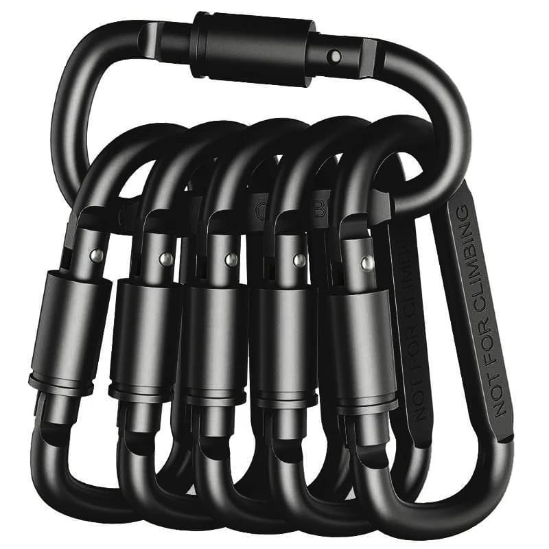 4-6PCS Carabiner Set For Key Camping Survival EDC Outdoor Keychain Clip Alloy Aluminum Tactical Caribiner Hook Karabiners