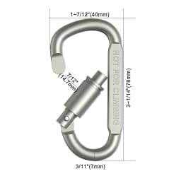 4-6PCS Carabiner Set For Key Camping Survival EDC Outdoor Keychain Clip Alloy Aluminum Tactical Caribiner Hook Karabiners