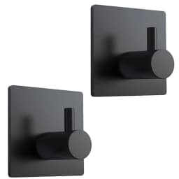 Modern style stainless steel adhesive hooks for bathroom room kitchen clothes hats clutter storage