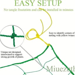 High-quality Garden Climbing Netting Strong Nylon Plant Trellis for Climbing Plants Loofah Morning Glory Flowers Cucumber Vine