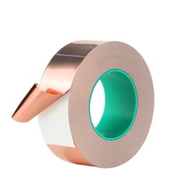 20m Doubel Side Conductive Copper Foil Tape Adhesive Strip Heat Shield Eliminate EMI Anti-static Repair Tape 0.05mm Thickness
