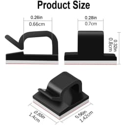 10/50PCS Cable Management Clip Guiding Line Wire Arrangement Protector Fixations Cord Holder Clearance WINDER Clips Attache Home