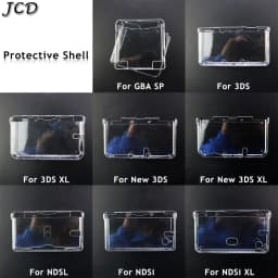 JCD Plastic Clear Crystal Protective Hard Shell Skin Case Cover For GBA SP NDSL DSI NDSi XL 3DS XL New 3DS XL LL Console