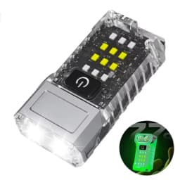 MINI USB Rechargeable LED Flashlight Portable Tail Magnet Flashlight Super Bright Camping Lantern Side COB Emergency Light