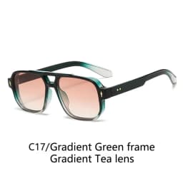 BOYSEEN Men's Square Tortoiseshell Sunglasses Preppy Style Black Frame Eyewear Can Make Prescription