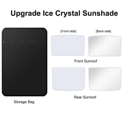 Sun Shade For Tesla Model 3 Y YL Juniper Highland 2025-2020 2026 Upgrade Ice Cloth Buckle Sun Glass Front Rear Sunroof Skylight
