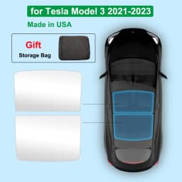 Sun Shade For Tesla Model 3 Y YL Juniper Highland 2025-2020 2026 Upgrade Ice Cloth Buckle Sun Glass Front Rear Sunroof Skylight