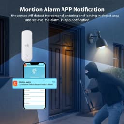 Zigbee 10G MmWave Radar Motion Sensor Human Detector with Illuminance Temperature Humidity Sensor Support Tuya Zigbee2MQTT