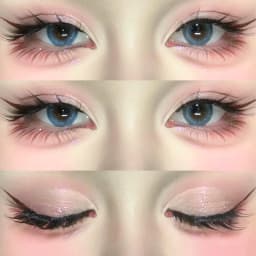Lasvirey Cat Eye Lashes Manga Lashes Styles 3D Faux Mink Lashes Soft Cross Wispy Natural Winged End Eye Elongated Eyelash Makeup