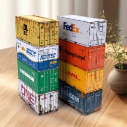 Miniature Storage Display Box Desktop Mini Container Model Mini Iron Storage Box Creative Decoration Collect Small Items Gifts