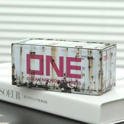 Miniature Storage Display Box Desktop Mini Container Model Mini Iron Storage Box Creative Decoration Collect Small Items Gifts