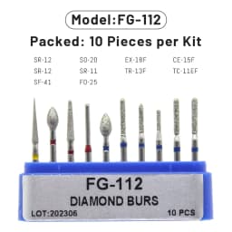 AG 1 Box Dental Diamond Burs Drill for High Speed Handpiece Dentist Burs FG Series Dia.1.6mm