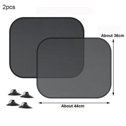 SEAMETAL Car Sun Shade Side Window Curtain Front Rear Window Sunshade Summer UV Blocking Suction Cup Car Sun Protection Curtains