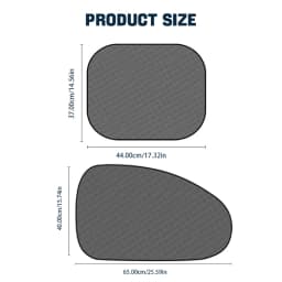 SEAMETAL Car Sun Shade Side Window Curtain Front Rear Window Sunshade Summer UV Blocking Suction Cup Car Sun Protection Curtains