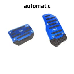 New 2Pcs/3Pcs/set Universal Non-Slip Aluminum Manual Transmission Car Pedal Cover Set Kit Pedali Red/Blue/Silver Car Accessories