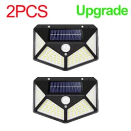 1/2/4Pcs 100 LED Solar Wall Lights Outdoor Solar Lamp Motion Sensor Solar Powered Sunlight Street Light for Garden Night Light