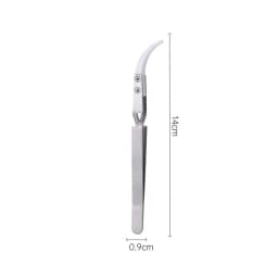 1200° Ceramic Tipped Stainless Steel Tweezers Tips Heat Pointed Resistant Tweezer Electronic Soldering Tweezers Fine Pointed Tip