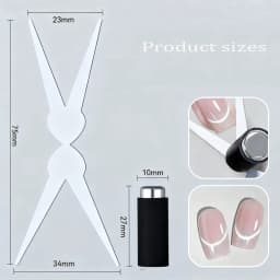 1/2Pcs Double-Head French Nail Art Magnet Set Strong Cat Eye Magnetic Rod French V-Shaped Effect Gel Polish Manicure Magnet Tool