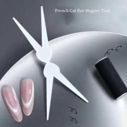1/2Pcs Double-Head French Nail Art Magnet Set Strong Cat Eye Magnetic Rod French V-Shaped Effect Gel Polish Manicure Magnet Tool