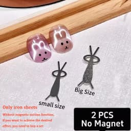 1/2Pcs Double-Head French Nail Art Magnet Set Strong Cat Eye Magnetic Rod French V-Shaped Effect Gel Polish Manicure Magnet Tool