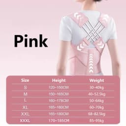 Adjustable Posture Corrector Back Support Belt Spine Alignment Waist Trainer for Men and Women Abdominal Waist Correction