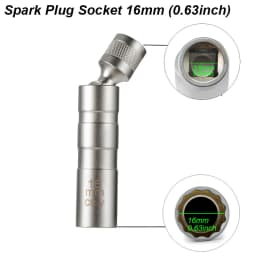 Spark Plug Socket Wrench Adapter 14mm 16mm Install Replace Repair Kit Swivel Torque Magnetic Remove Removal Gap Tool Car AUTO