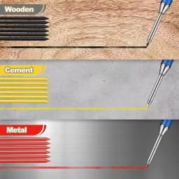 Solid Carpenter Pencil Set Woodworking Tools Mechanical Pencil 5 Colors Refill Construction Job Tools Carpentry Marking Scriber