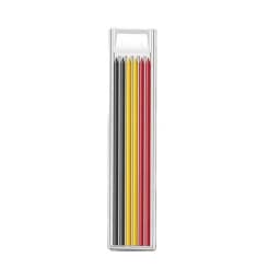 Solid Carpenter Pencil Set Woodworking Tools Mechanical Pencil 5 Colors Refill Construction Job Tools Carpentry Marking Scriber