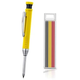Solid Carpenter Pencil Set Woodworking Tools Mechanical Pencil 5 Colors Refill Construction Job Tools Carpentry Marking Scriber