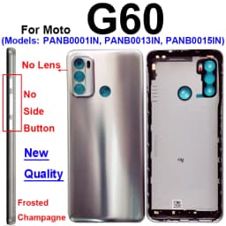 Battery Door Housing Glass Cover For Motorola Moto G10 G20 G30 G50 G60 G50 5G Battery Rear Case Housing Cover