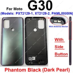 Battery Door Housing Glass Cover For Motorola Moto G10 G20 G30 G50 G60 G50 5G Battery Rear Case Housing Cover